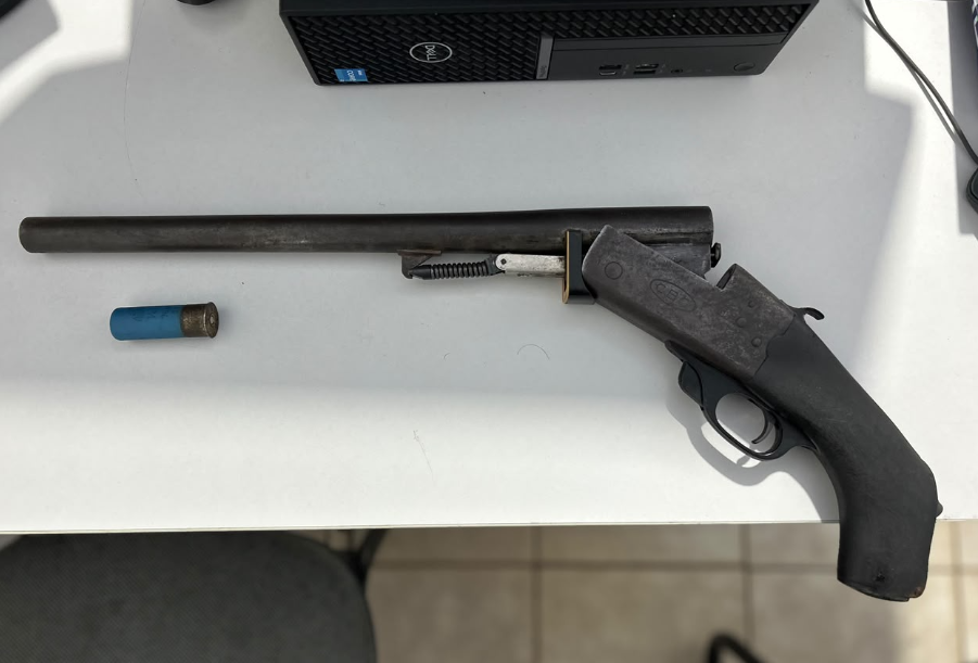 Arma apreendida pelos policiais. Foto: Divulgação/PMRN