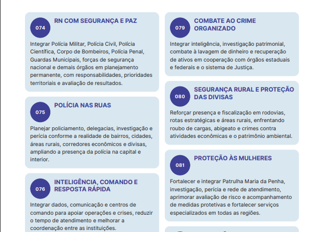 Segurança no RN: quais as propostas de Allyson e Cadu para o Governo do Estado