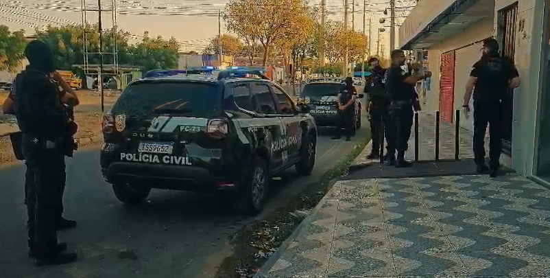 Imagens mostram os presos na mega operação da Polícia Civil no oeste do RN