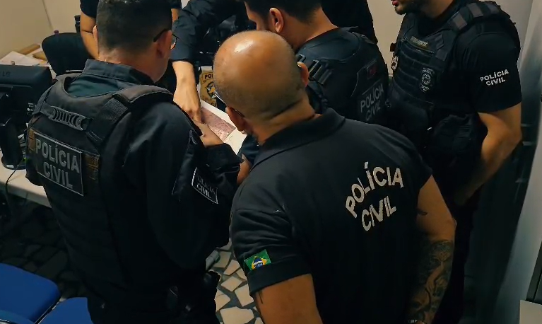 Imagens mostram os presos na mega operação da Polícia Civil no oeste do RN