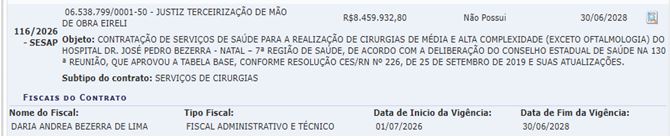 Contrato - Portal da Transparência 