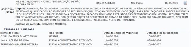 Contrato - Portal da Transparência