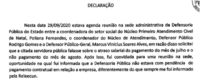 Declaração 