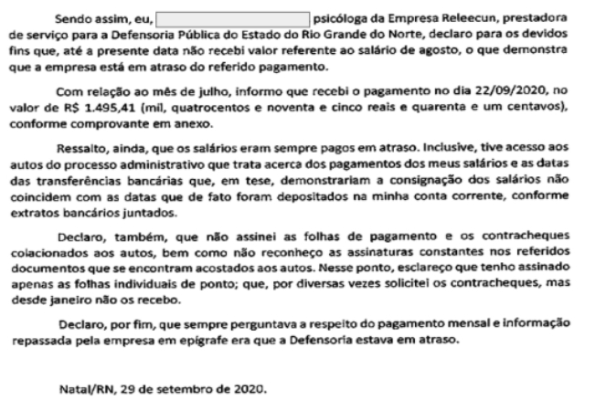 Declaração