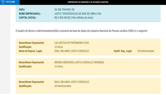 Consulta Justiz - Receita Federal