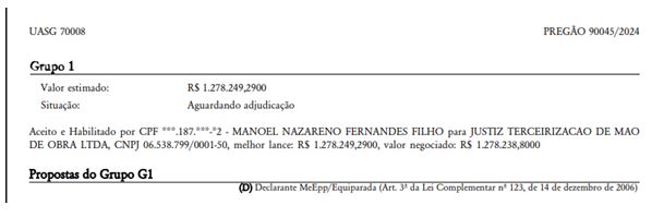 Contrato - TRE